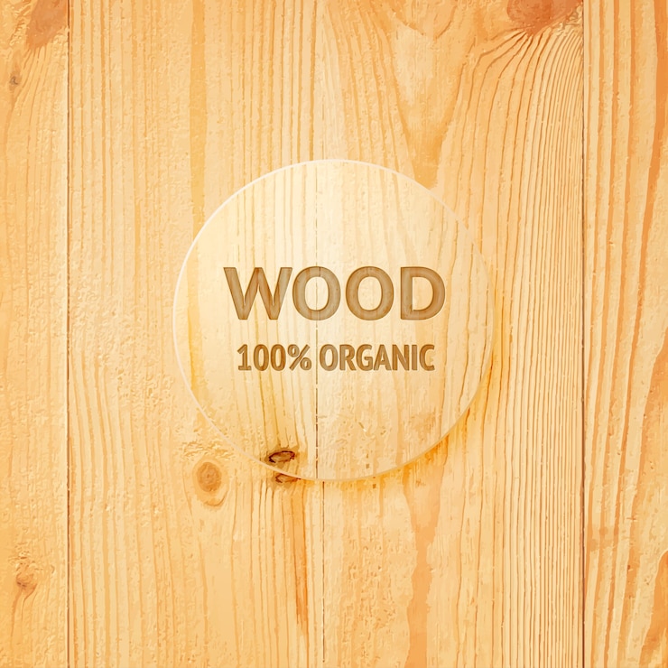 Vector Gratis wooden texture with glass lens.