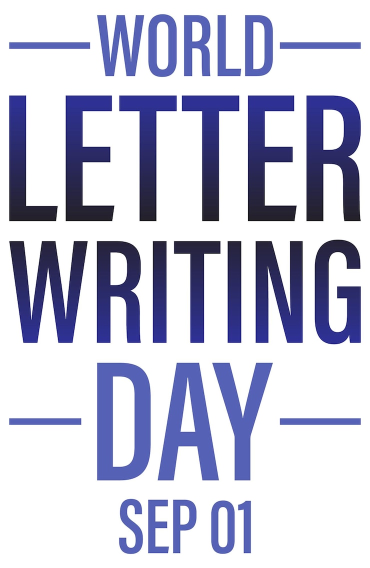 Vector Gratis world letter writing day poster