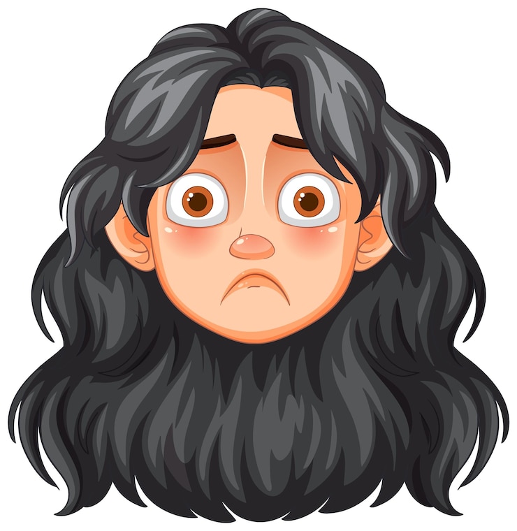 Vector Gratis worried expression vector illustration
