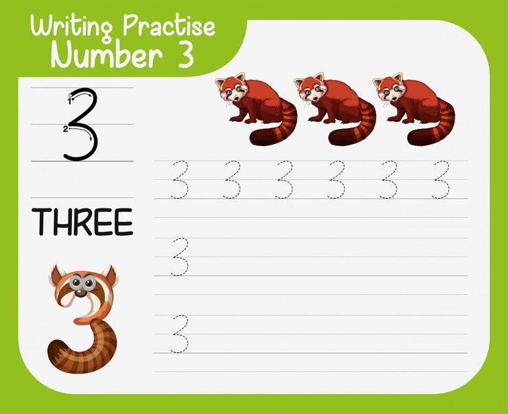Vector Gratis writing practise number three