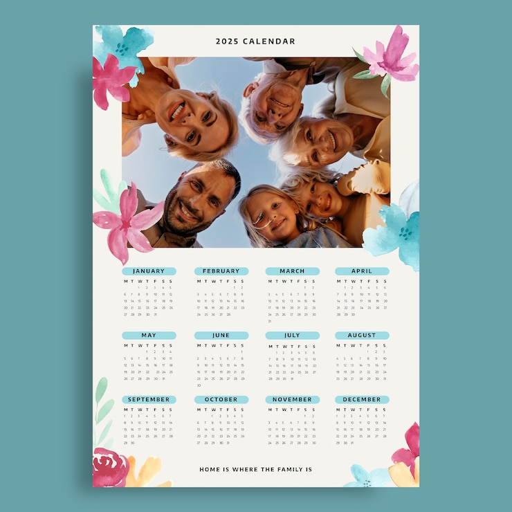 Vector Gratis yearly calendar template design
