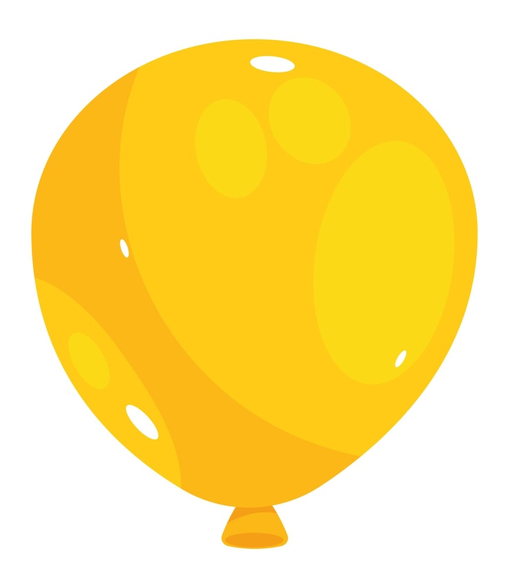 Vector Gratis yellow balloon icon