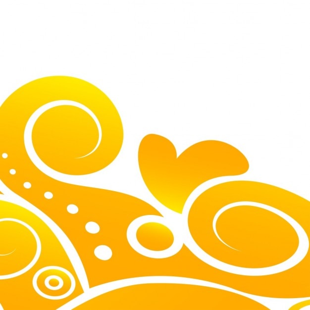 Vector Gratis yellow floral abstract background