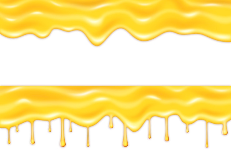 Vector Gratis yellow flowing glaze background design