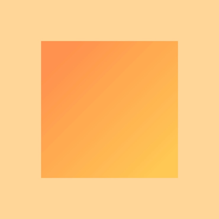 Vector Gratis yellow gradient square geometric shape vector