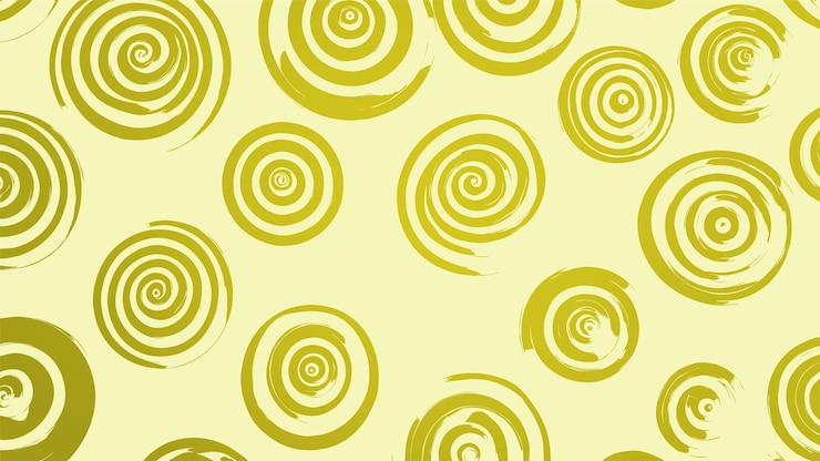 Vector Gratis yellow swirl pattern