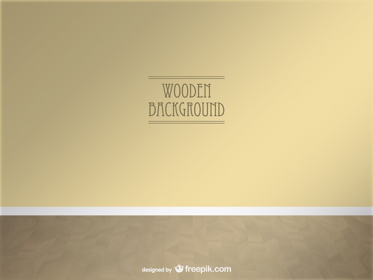 Vector Gratis yellow wall and wooden floor