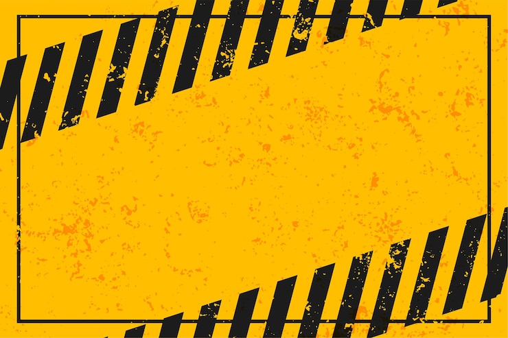 Vector Gratis yellow warning with black stripes