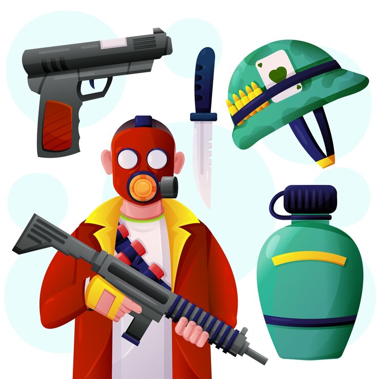 Vector Gratis young man working in armed assault squad