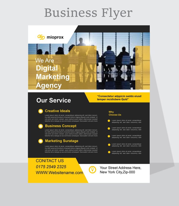 Vector 01 business flyer template design