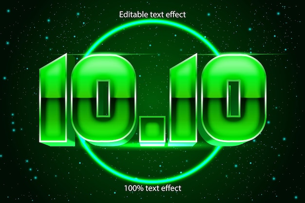 10.10 editable text effect retro style