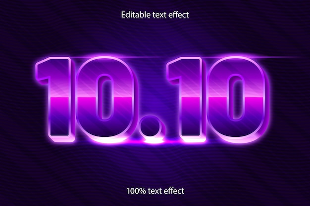 10.10 editable text effect retro with modern style