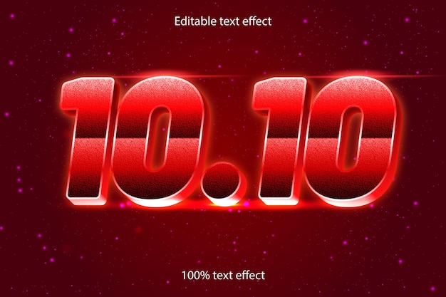10.10 editable text effect retro with modern style