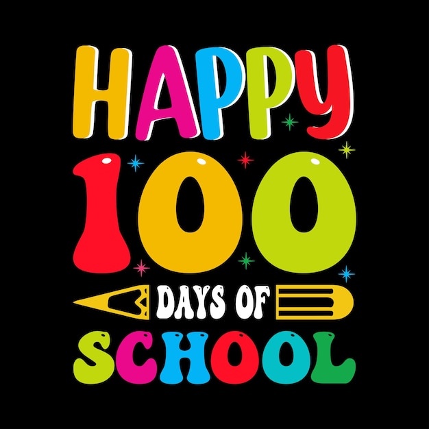 100 Days Of school TShirt Design 100 days School Lover T Shirt design