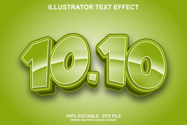 1010 text effect editable