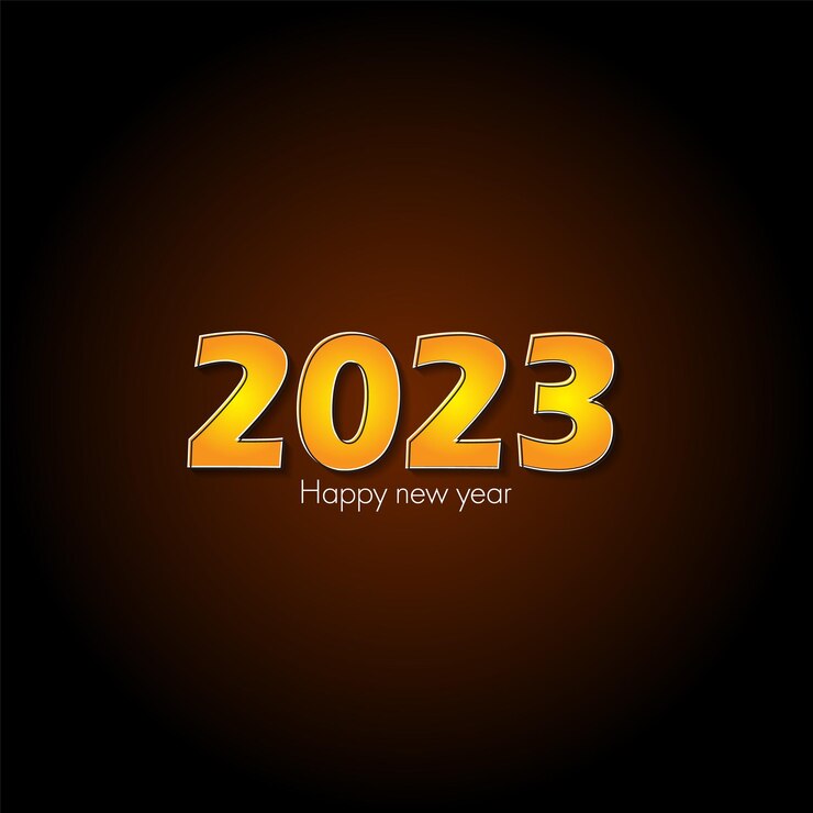 Vector 2023 vektor teks gradien selamat tahun baru.