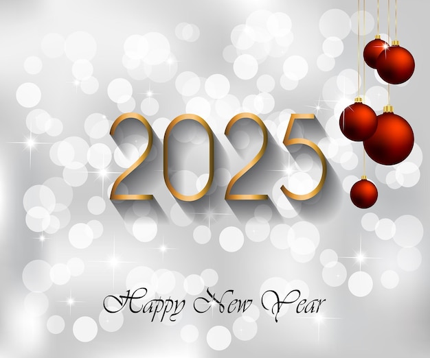 2025 Happy New Year background