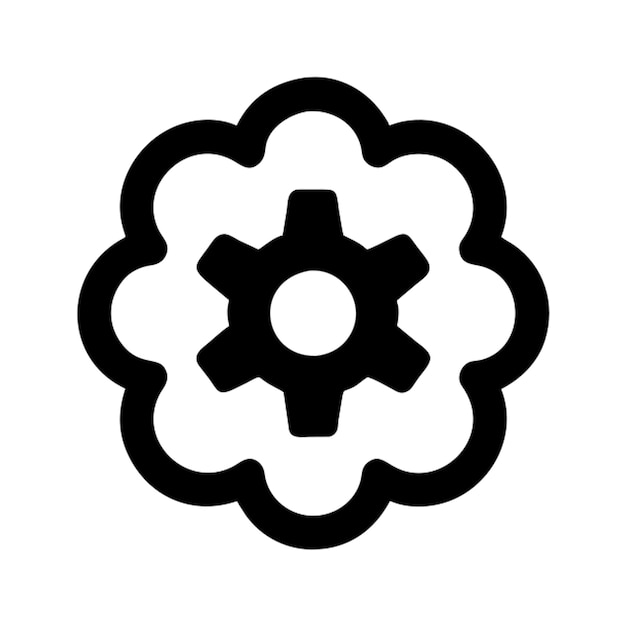 3 gear in brain icon icon