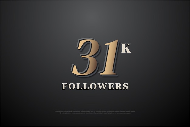 31k followers with smooth flat numbers.
