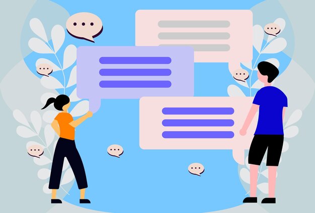 3444 Message Concept Illustration