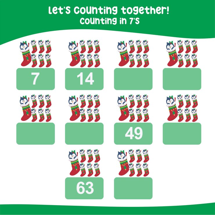 Vector 347 counting in 7's