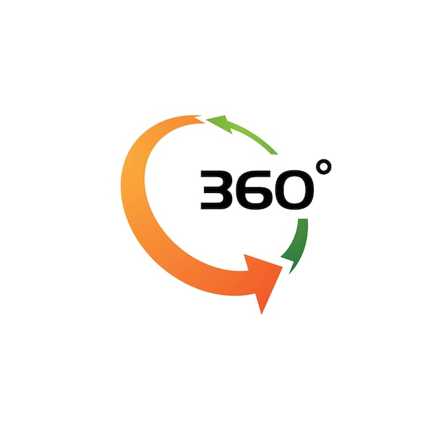 360 Degree View Related Vector Icons