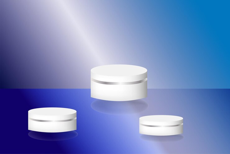 Vector 3d background podium geometric platform for advertising cosmetic products on the podium 3d vector