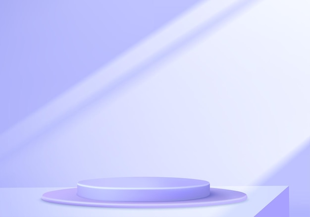 3d background products display podium scene with geometric platform stand to show cosmetic products
