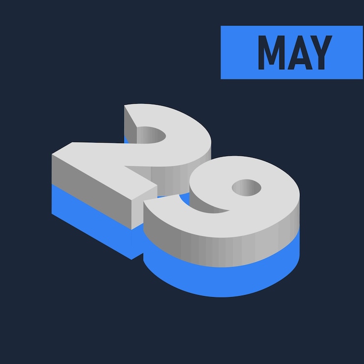 Vector 3d bold letters calendar of month may illustration editable 2025