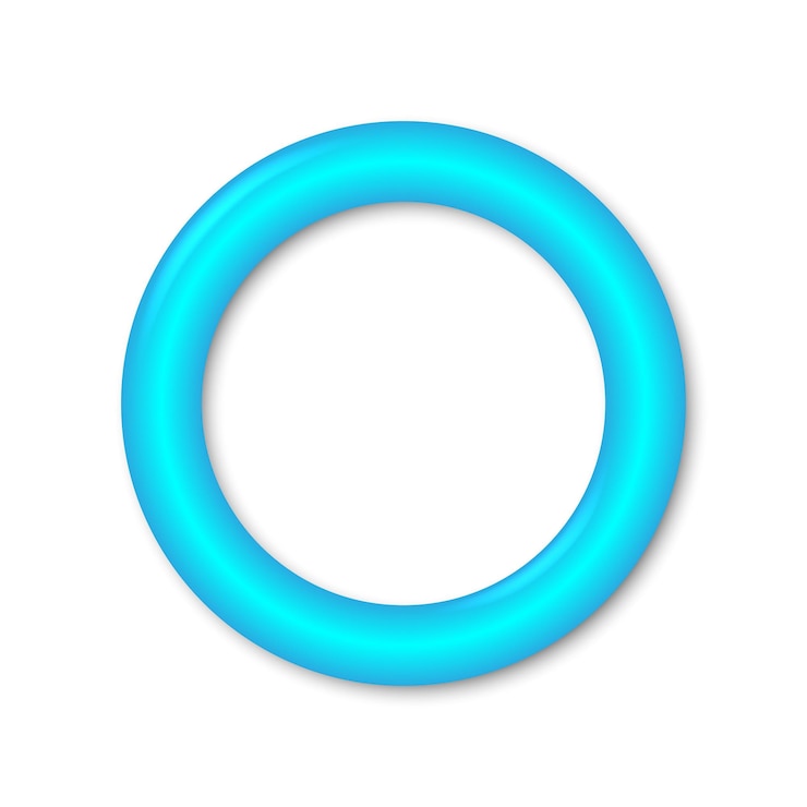 Vector 3d cartoon glossy badge or button