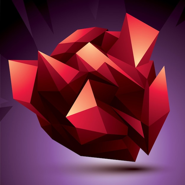 3D contemporary style abstract object, cybernetic futuristic form. Technology idea.