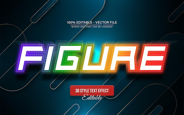 3D Figure Text Effect