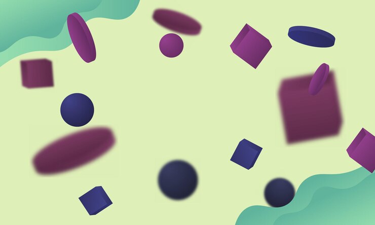 Vector 3d geometric with wavy shape background.