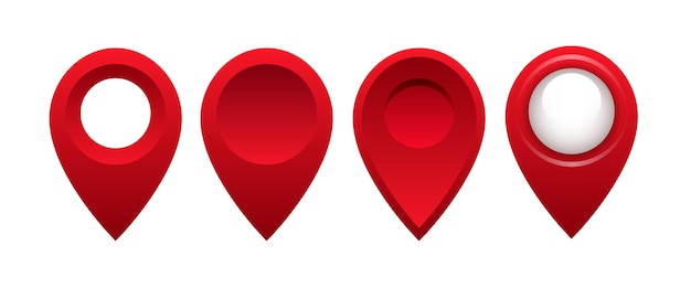 3d map pins Map location pin Navigation marker on the map