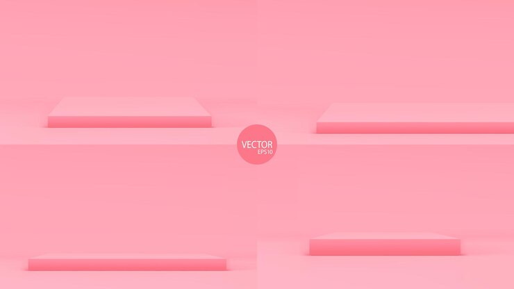 3d podium backdrop 3d minimal style Geometric shapes 3d Modern interior Pastel colors