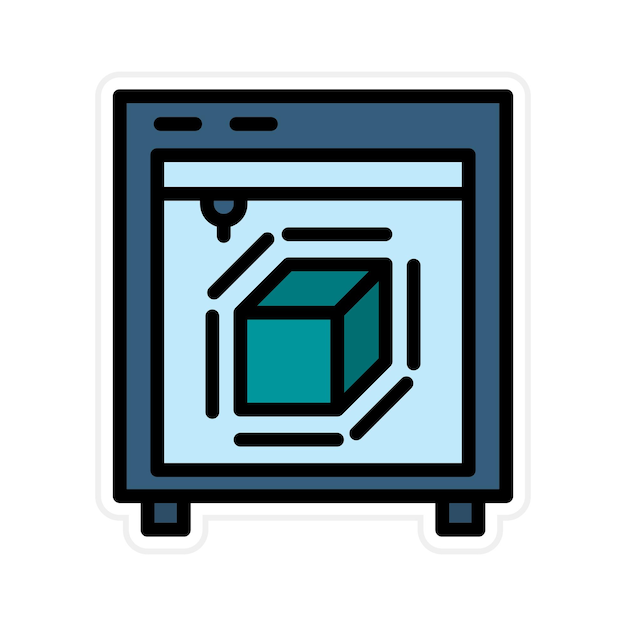 3D Printing icon vector image Can be used for Robotics