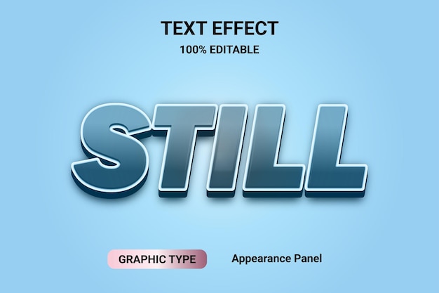 3d text effect comic font style 100 editable word and font can be changed