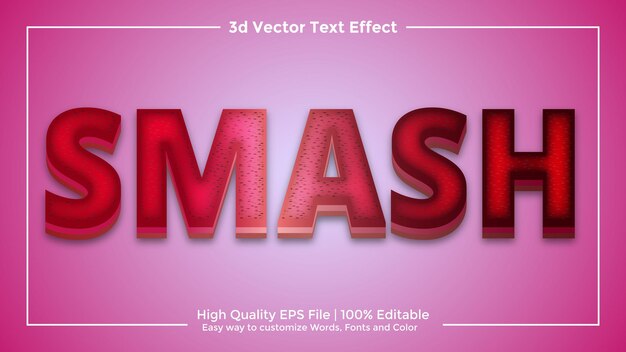 3d text effect eps vector format high quality fully editable