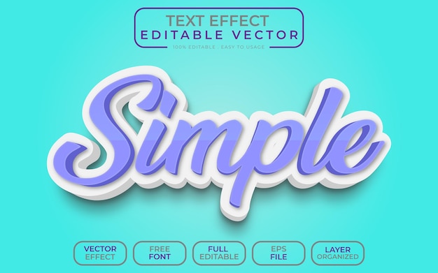 3d Text Effect Simple