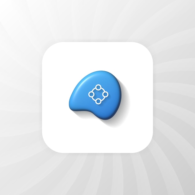 3d unite Icon or UI UX flat Icon Design