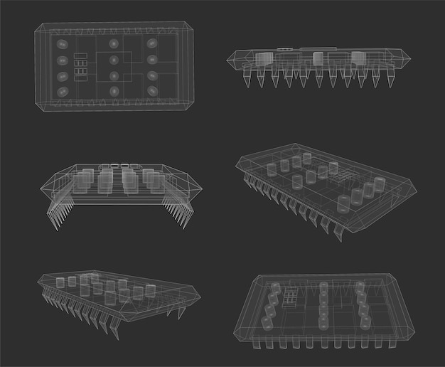 3d vector chip set for computer