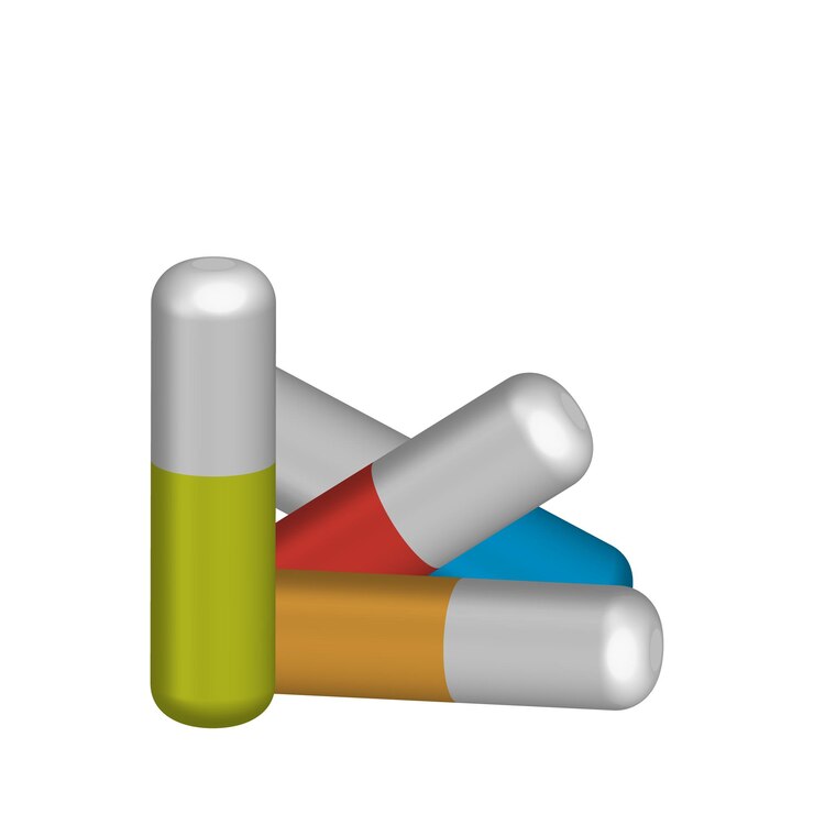 Vector 3d vector design of capsule pill