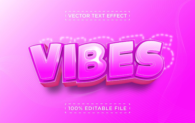 3D Vector Fully Editable Object Text Effect