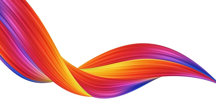 Vector 3d wave liquid shape color background