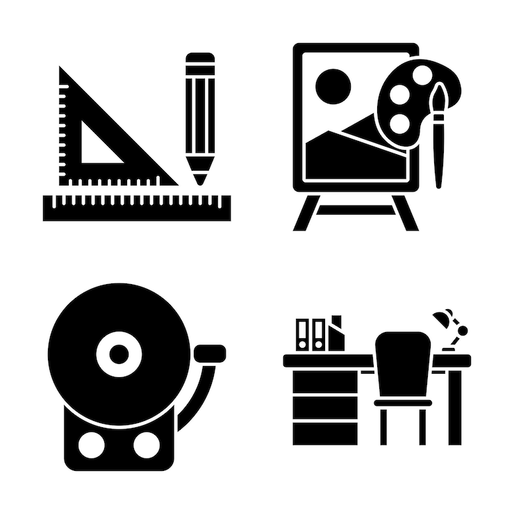 Vector 4 back to school vector glyph icon pack and element 2
