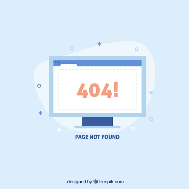 404 error concept with white screen