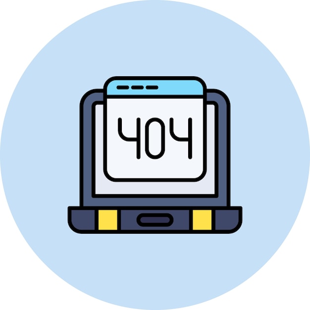 404 Error icon vector image Can be used for Cyber Security