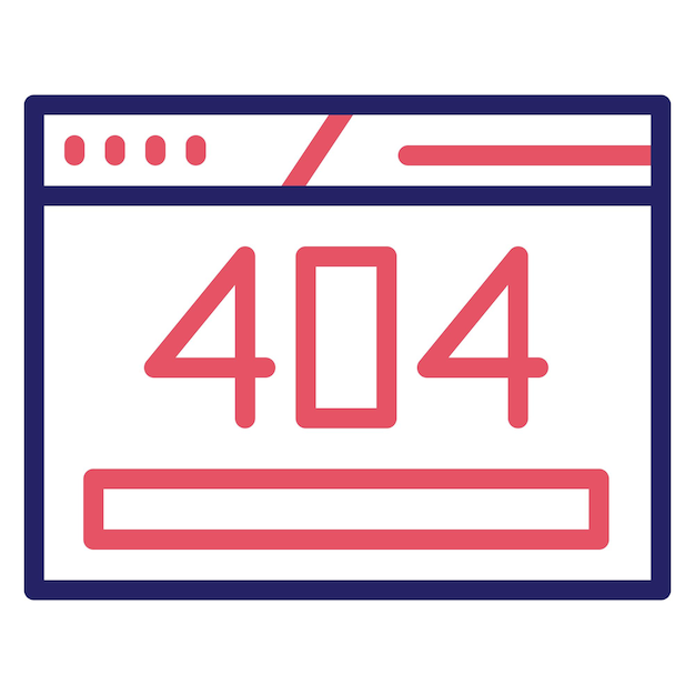 404 Error vector icon illustration of Cyber Security iconset