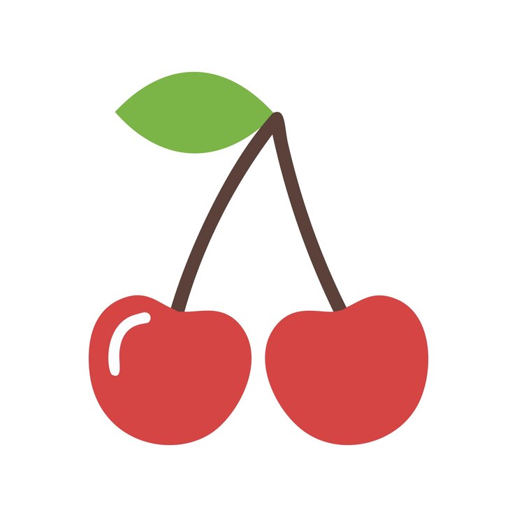 A apple fresh fruit icon drawing vector