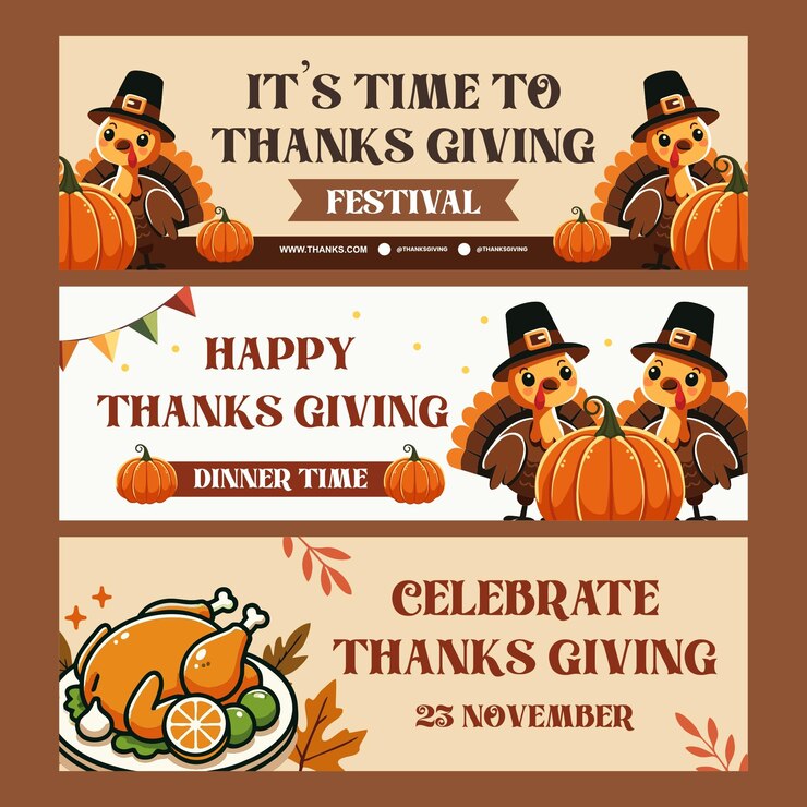a banner for thanksgiving with a pumpkin and a pumpkin for thanksgiving
